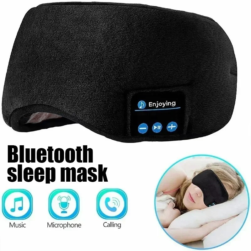 Bluetooth Headset On Ear - Masque pour les yeux 3D avec