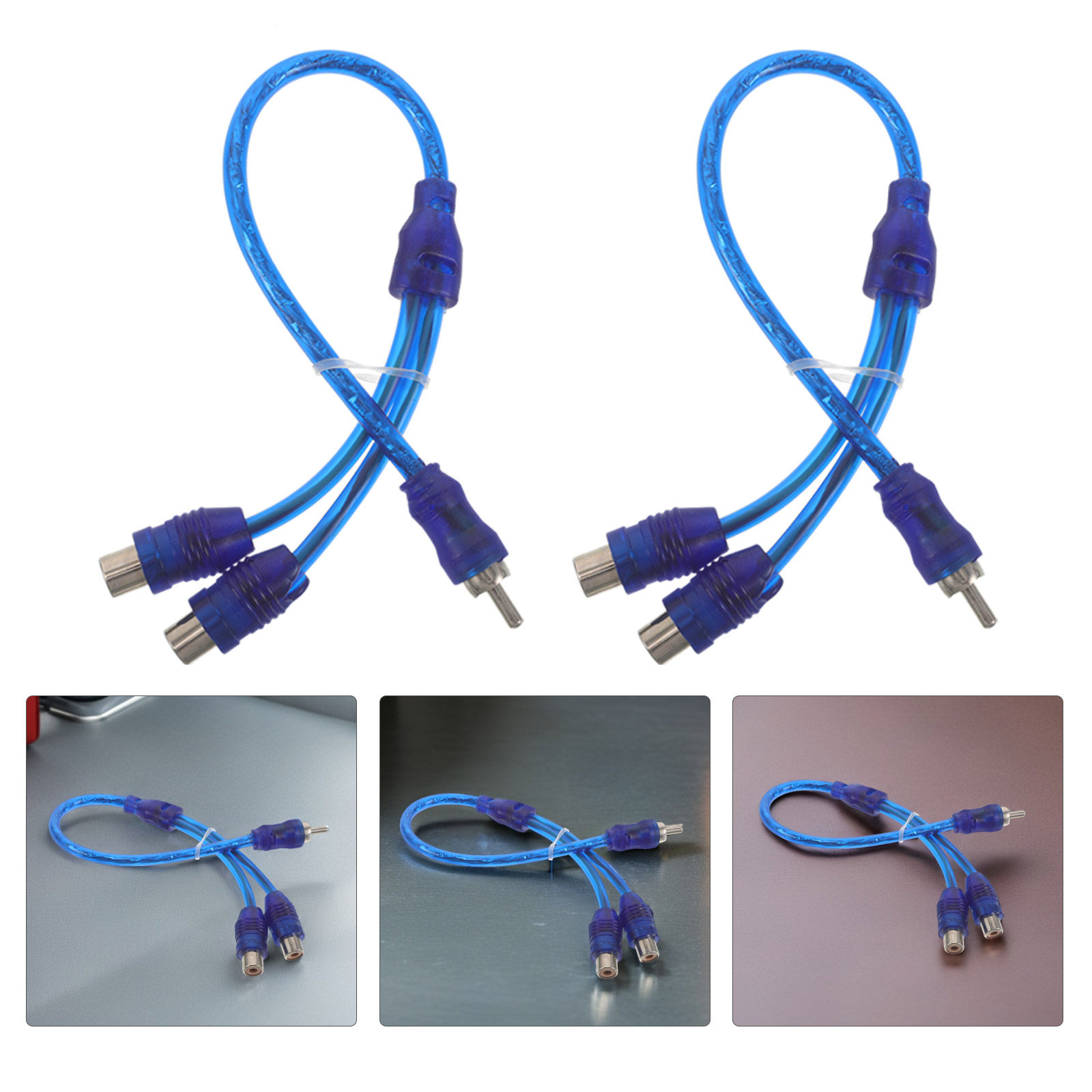 Audio Splitter Y - Câble répartiteur RCA en Y, 1
