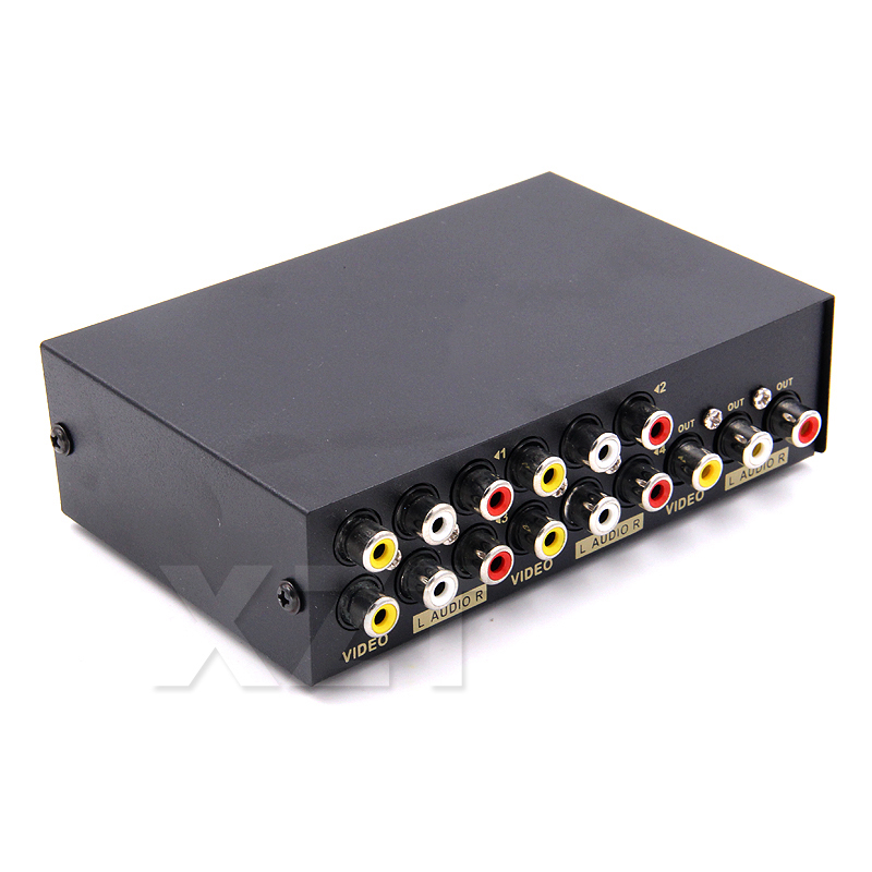 Audio Splitter Y - Nouveau commutateur Audio-vidéo AV RCA 2/4/8