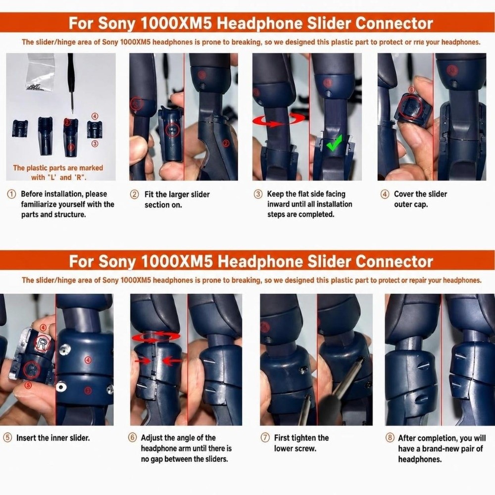 Kit de réparation de charnière - Sony Headphone Wh-1000Xm5 avis et prix